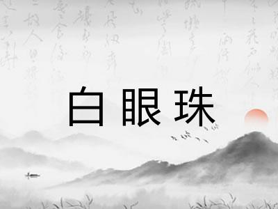 白眼珠